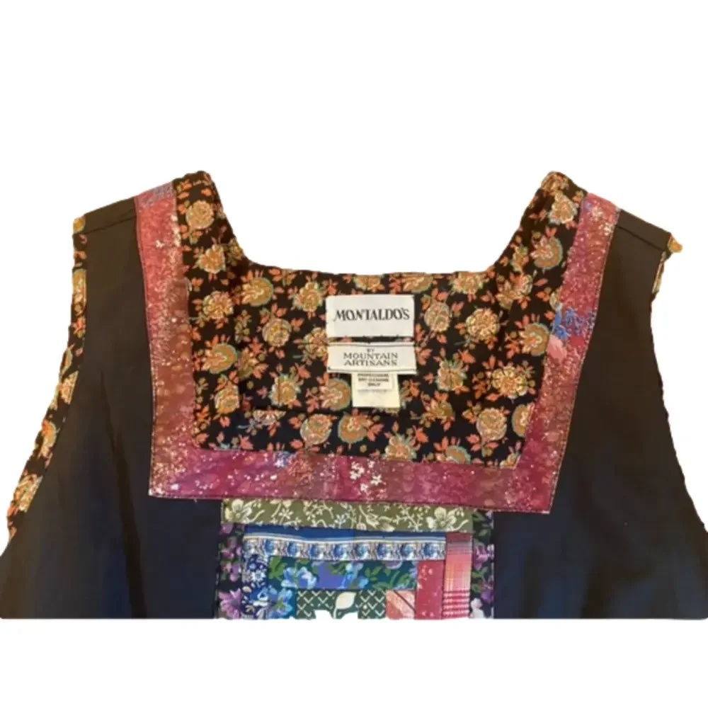 60s -70s MOUNTAIN ARTISANS COTTAGECORE PATCHWORK TOP & MAXI SKIRT MCM VTG EUC S - Picture 7 of 16